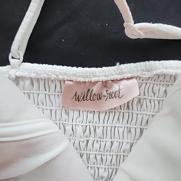 Willow & Root XS White Crochet Babydoll Top Padded Festival Boho Hippie Beach - Picture 3 of 6